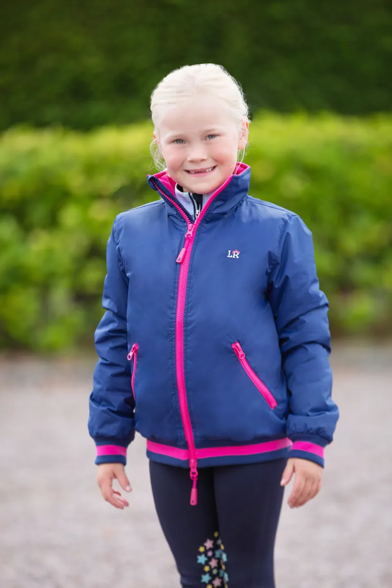 Hy Equestrian Tracy Blouson by Little Rider - Navy/Pink-1